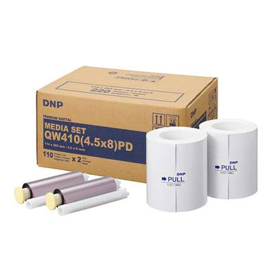 DNP Papier Premium pour QW410 - 11X20cm(4.5x6") - 2x110 impr.