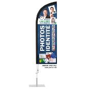 Flamme Identit� 160x50 cm (sans pied ni mat)