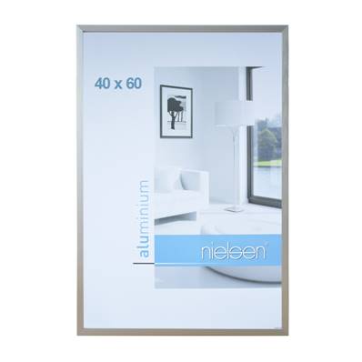 NIELSEN Cadre Photo Aluminium C2 40X60 - Argent Mat Brossé