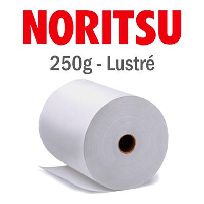 NORITSU Papier 250g Lustré 20.3cm x 65m - carton de 2 rlx