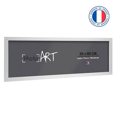 PHOTO ART PREMIUM Cadre bois 20x60 Blanc lot de 4 