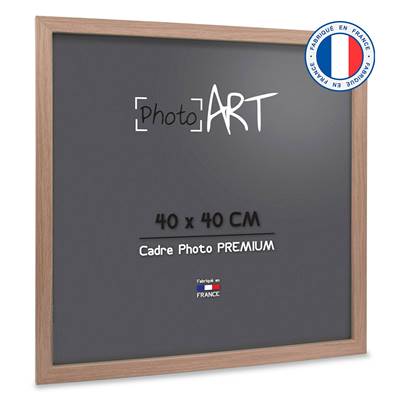 PHOTO ART PREMIUM Cadre bois 40x40 Chêne lot de 4