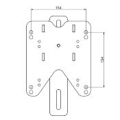 SECABO Adaptateur pour plaque de base TC7, TPD7 et TPD7 Premium