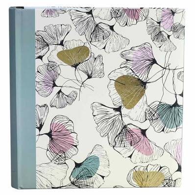 ERICA Album Pochettes Flowers 3 - 25x22.5cm - 200 vues - Gris & Noir