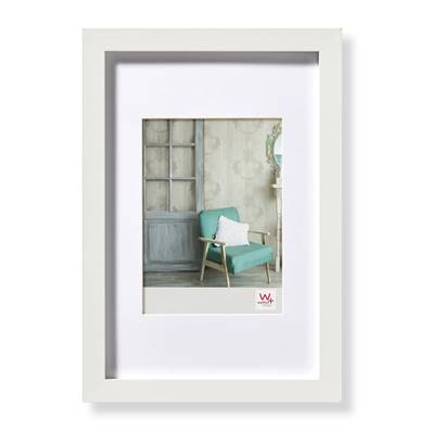 WALTHER Cadre bois Stockholm 30x45 - photo 20x30cm blanc - Lot de 4