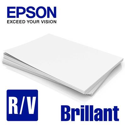 EPSON Papier Brillant R/V 190g A5 pour D1000A 400 feuilles