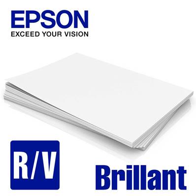 EPSON Papier Brillant R/V 190g A5 pour D1000A 400 feuilles