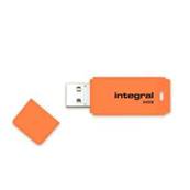 INTEGRAL Clé USB Néon 64GB Orange 2.0 - EcoTaxe comprise