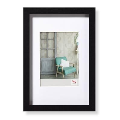 WALTHER Cadre bois Stockholm 40x50 - photo 30x40cm noir - Lot de 4
