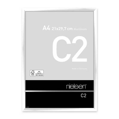 NIELSEN Cadre Photo Aluminium C2 21X29.7 - Blanc Brillant