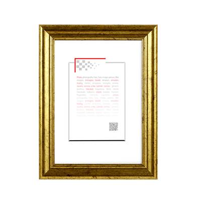 BRIO Cadre Bois CIRCEE DORE 20X30 / A4. Vendu par 2
