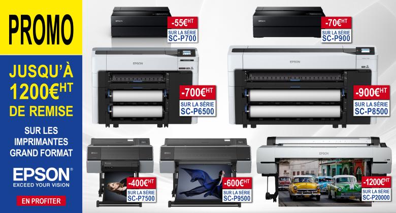 Profitez des remises EPSON sur les imprimantes GRAND FORMAT
