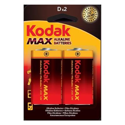 KODAK Piles Max Alcaline KD2/LR20 1,5V - x2  Vendu par 10