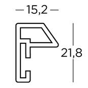 WALTHER Cadre plastique Steel Style 30x45 - photo 20x30cm acier x 4