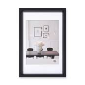 WALTHER Cadre plastique Steel Style 15x20 - photo 10x15cm noir x 4