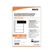 MACO Feuillets cristal A4 pour negatif 120, 100 feuilles