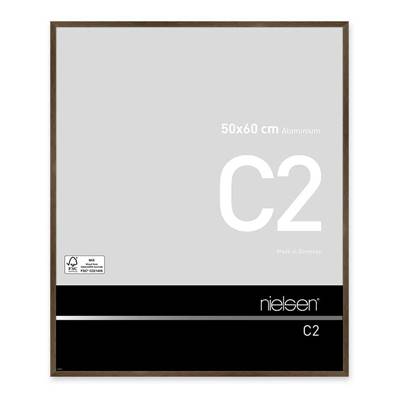 NIELSEN Cadre Photo Aluminium C2 50X60 - Ambre Mat Brossé