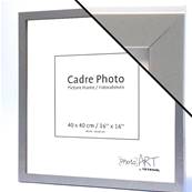 PHOTO ART Cadre bois 40x40 Argent lot de 4