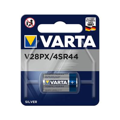 VARTA Piles SR44/V28PX - Oxyde d'argent 6,2V x1 - vendu par 10