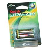 KODAK Piles Rechargeables Ni-MH AAA 650mAh x2 Vendu par 10