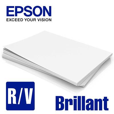 EPSON Papier Brillant R/V 225g 21x21cm pour D1000A 400 feuilles