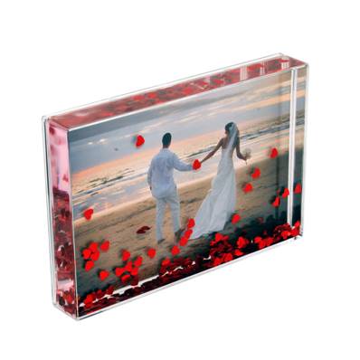 Bloc Photo Plexi Coeurs 10x15cm Lot de 24