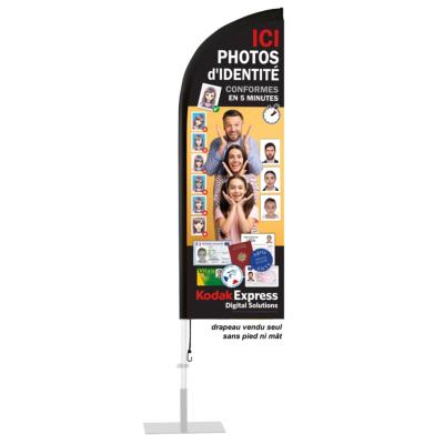 KODAK EXPRESS Flamme Identité 160 x 50 cm (sans pied ni mat)