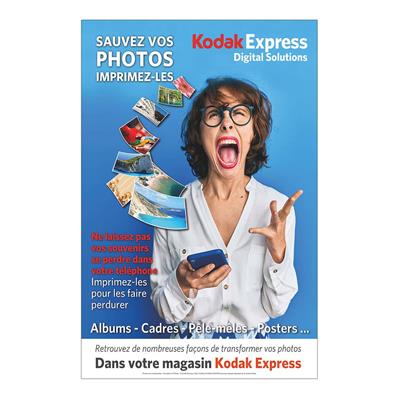 POSTER Kodak Express Sauvez vos photos 2022