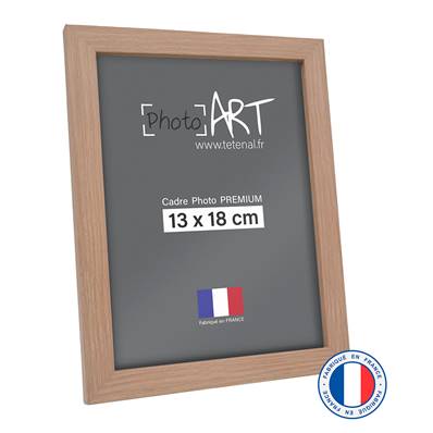 PHOTO ART PREMIUM Cadre bois 13x18 Chêne lot de 4