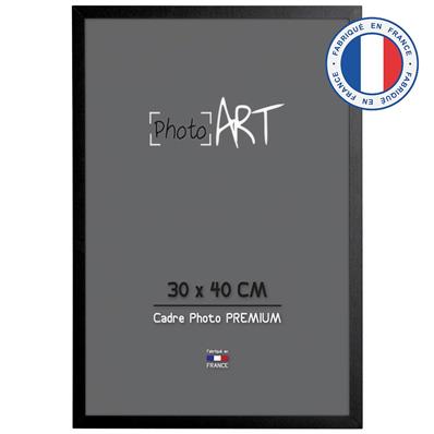 PHOTO ART PREMIUM Cadre bois 30x40 Noir lot de 4 