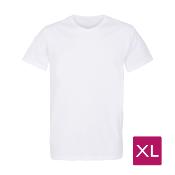 T-Shirt Blanc Homme Taille XL prétraité pour impression DTG Lot de 10