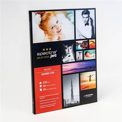 SPECTRAJET Papier Photo Brillant 270g A3 25 feuilles