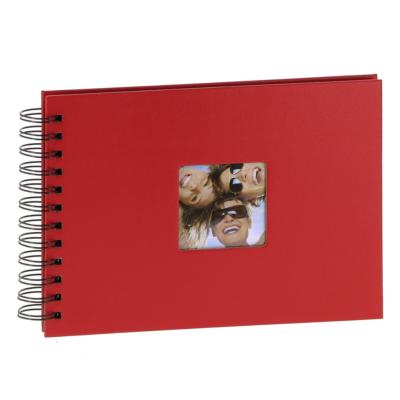 WALTHER Album traditionnel à spirale Fun 40ph 10x15 rouge - Lot de 2