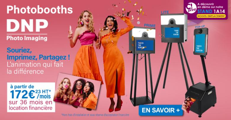Le Photobooth DNP LITE � d�couvrir en d�mo sur le salon CPrint