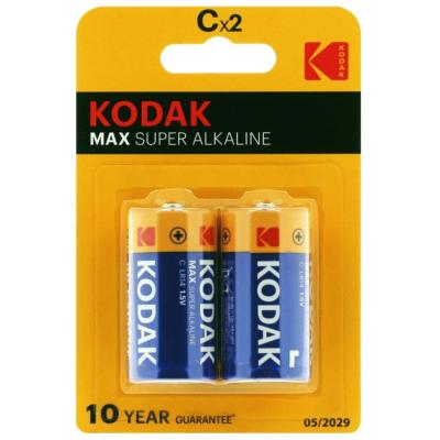 KODAK Piles Max Alcaline KC2/LR14 1,5V - x2 Vendu par 10