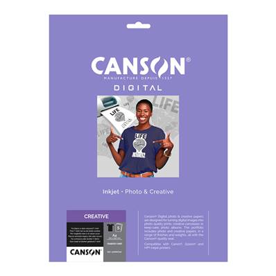 CANSON Papier Digital Creative Transfert sur T-shirt noir A4 140g 5f