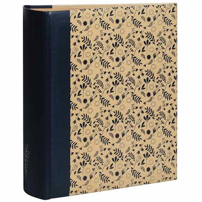 ERICA Album pochettes Kraftty 3 Fleurs - 25x21.5cm - 300 vues - bleu