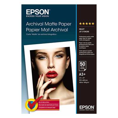 EPSON Papier Photo Mat Archival 189g A3+ 50 Feuilles