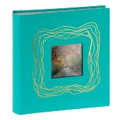 ERICA Album photos mémo Harmonie 20,5x22cm Bleu turquoise Lot de 2