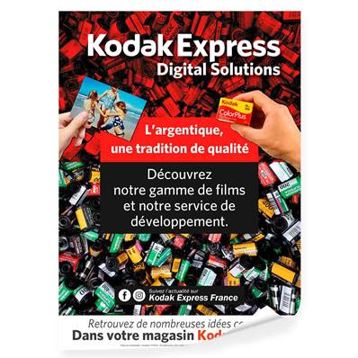 KODAK EXPRESS Poster Développement argentique