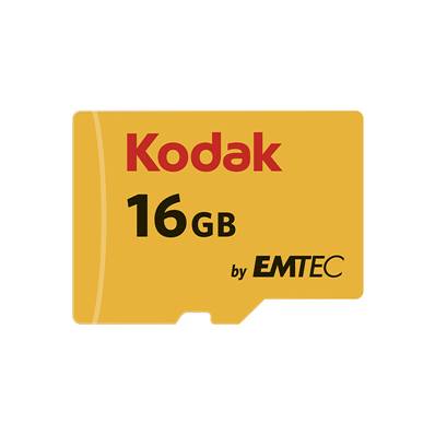 KODAK Carte Mémoire Micro-SD avec adaptateur 16GB - UHS-1 U1 Class 10