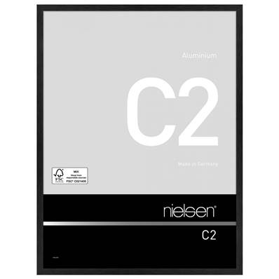 NIELSEN Cadre Photo Aluminium C2 60X90 - Noir Mat Brossé