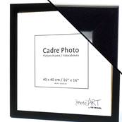 PHOTO ART Cadre 40X40 Noir Bois Discontinué