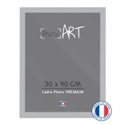 PHOTO ART PREMIUM Cadre bois 30x40 Argent lot de 4