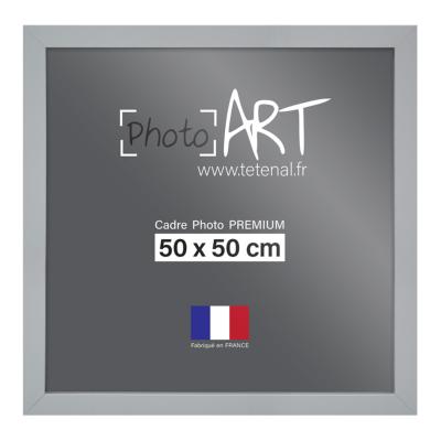 PHOTO ART PREMIUM Cadre bois 50x50 Argent lot de 4