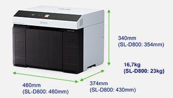 Dimensions Epson D1000