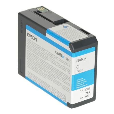 EPSON Encre T5802 Cyan (C) pour 3800/3880 Pro 80ml