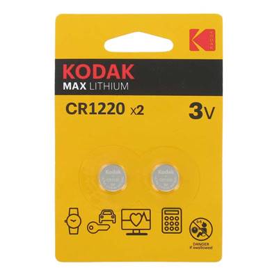 KODAK Piles Bouton Lithium x 2 CR1220 lot de 6