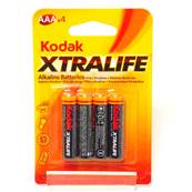 KODAK Piles XtralifeAlcaline K3A/LR03 1.5Vx4 Vendu par 10