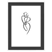 WALTHER Cadre MDF Silhouette 10x15cm noir - Lot de 4